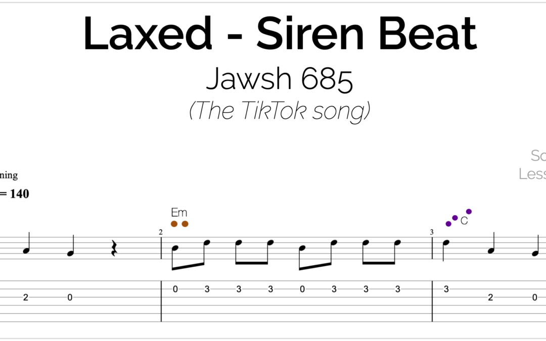 Laxed (Siren Beat) Sheet Music