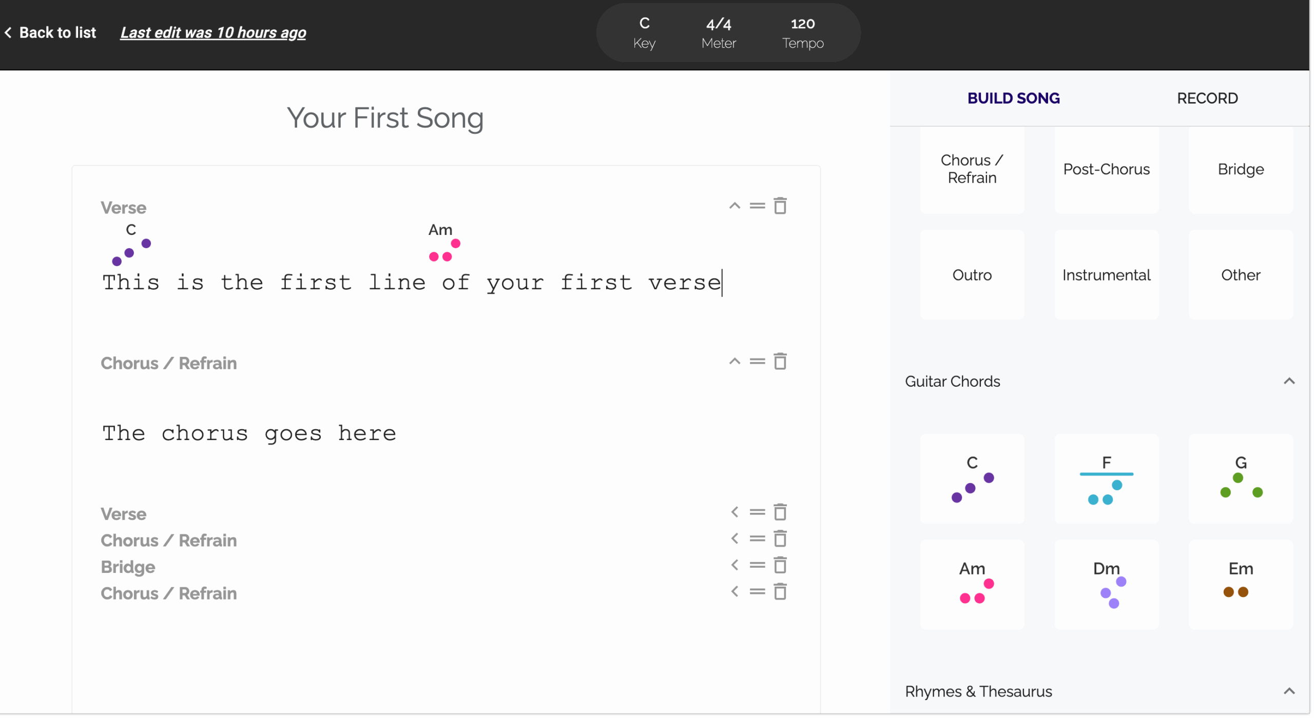 Moosiko Songwriting Tool