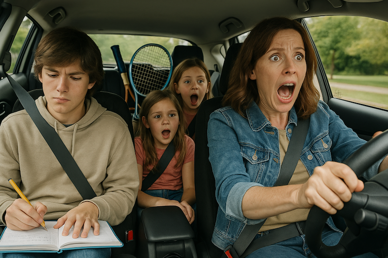 crazy mom driving Crazy mom driving
