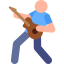 Guitar player icon